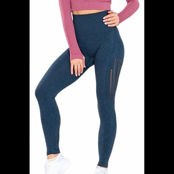 Workout Leggings for Women High Waisted Seamless Leggings Tummy & Squat Proof L - Picture 4 of 6
